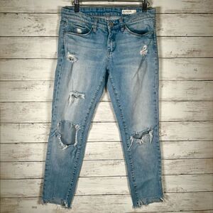 BLANK NYC Skinny Classique Cotton Spandex Distressed Destroyed Lowrise Jeans 27